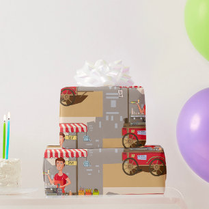Food Cart Wrapping Paper