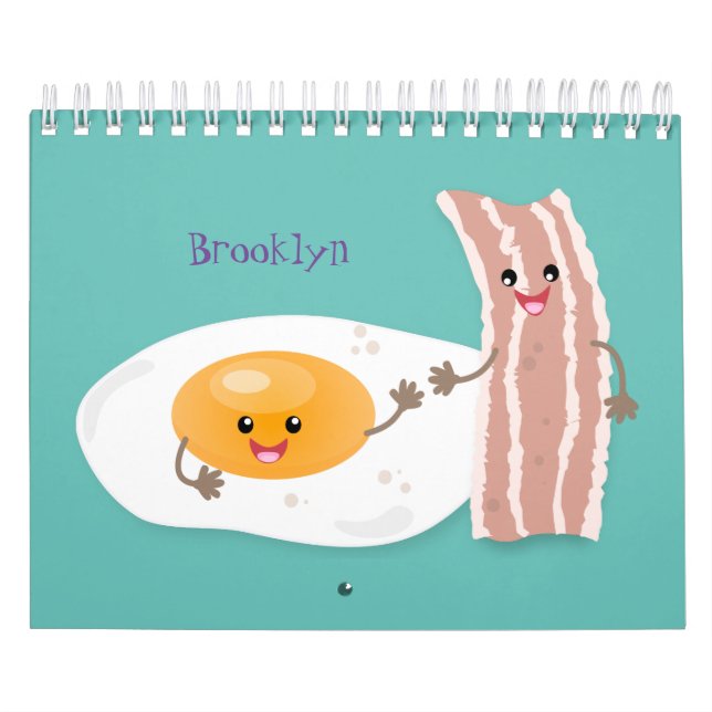 Food cartoon illustration calendar (Cover)