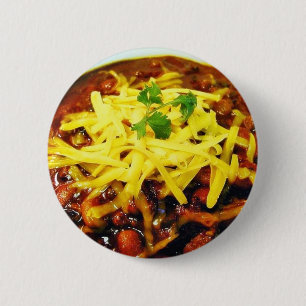Food Chili Cheese Bowls 2 Inch Round Button