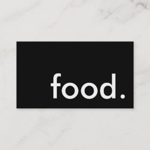 food. (colour customizable) business card