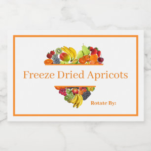 Food Container Canister Label Freeze Dried Apricot