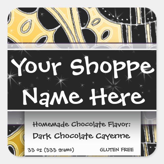 Food Container Ethnic Exotic Moroccan Western Asia Square Sticker (Front)