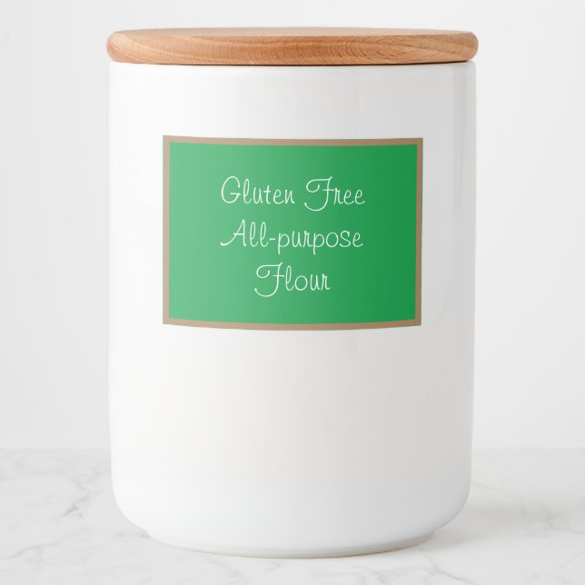 Food Container Label Gluten Free All-purpose Flour (Front)