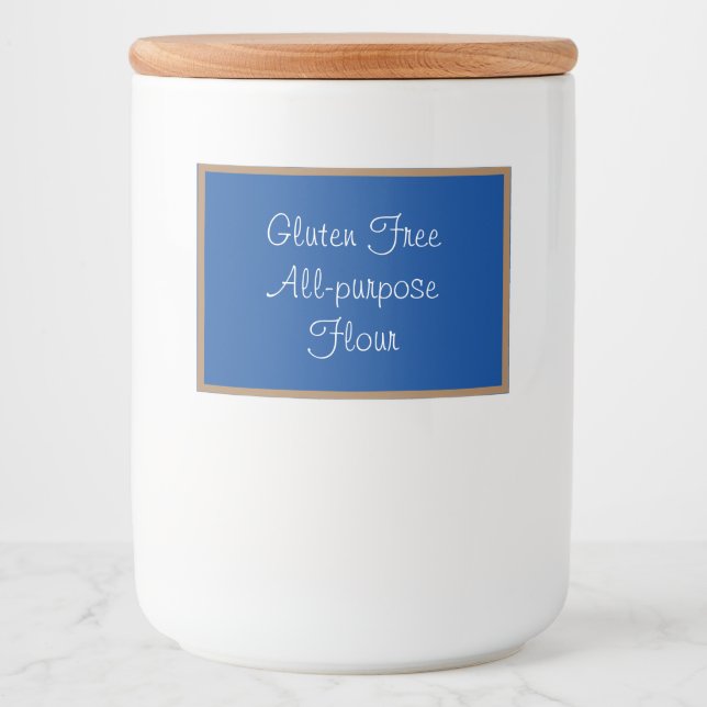 Food Container Label Gluten Free All-purpose Flour (Front)