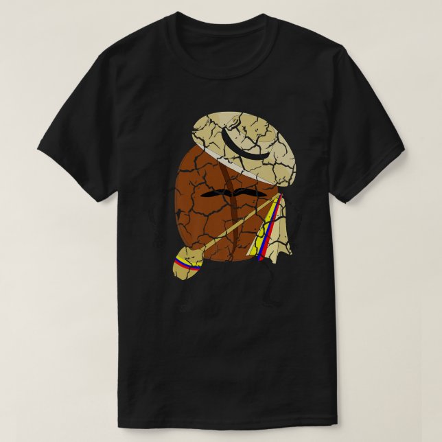 Food Cooking Foodie Coffee Bean Distressed T-Shirt (Design Front)