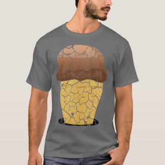food cooking foodie ice cream cone distressed 307 T-Shirt