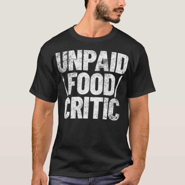 Food Critic Chef Cook doughnut party zoo birthday  T-Shirt (Front)