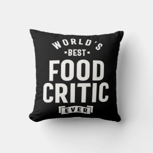 Food Critic Work Job Title Gift Throw Pillow