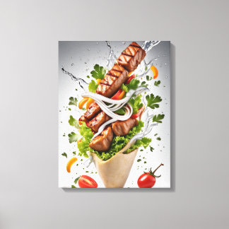 Food design canvas print