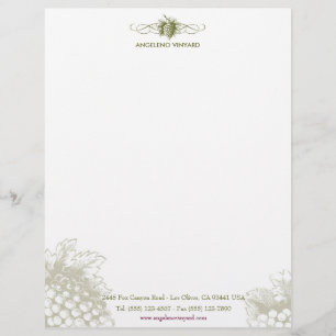 Food & Drink feat. Grapes Letterhead