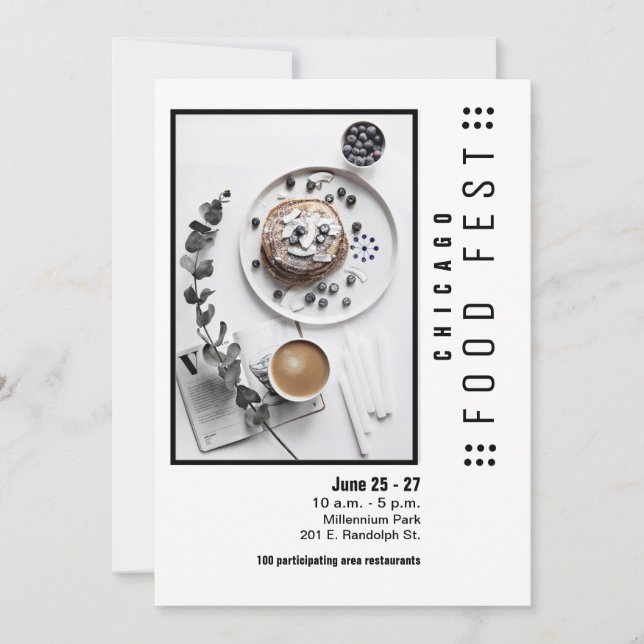 food festival flyer invitation (Front)