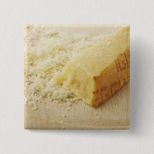 Food, Food And Drink, Cheese, Parmesan, Grated, 2 Inch Square Button