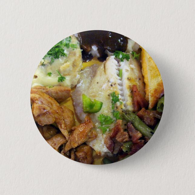Food for Thought 2 Inch Round Button (Front)
