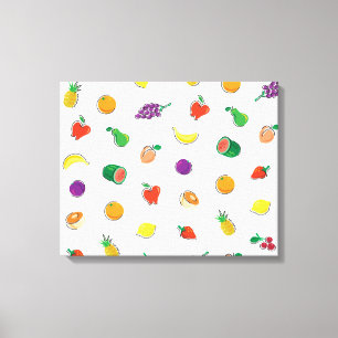 Food For Thought_Totally Fruity_Pattern Canvas Print