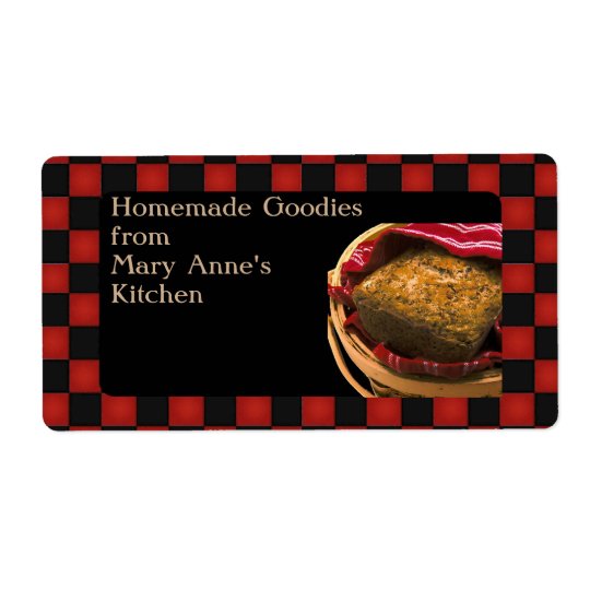 Food Gift From Your Kitchen Personalized Custom Shipping Label