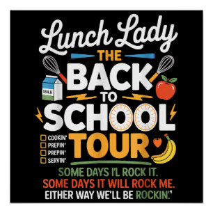 Food Humour Back to School Poster