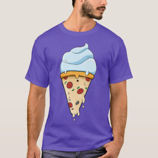 Food Ice Cream And Pizza Premium  T-Shirt