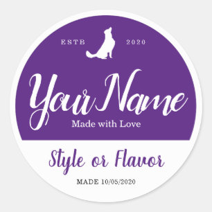 Food Jar and Lid Labels - Add your own words