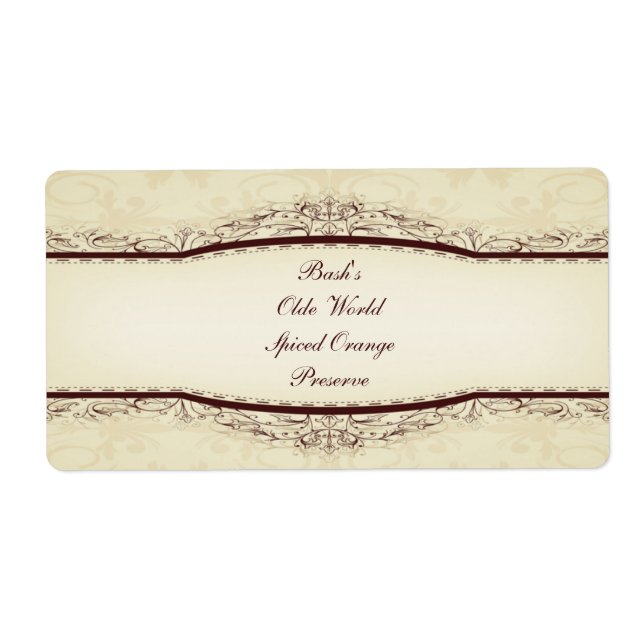 Food Jar Label (Front)