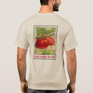 Food Justice - Vintage Tomatoes & Garden T-Shirt