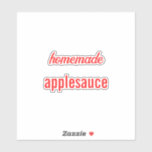 Food Label Canning Jar Applesauce Sauce Bakery<br><div class="desc">Designed with custom text "homemade applesauce" which you can edit and customize as you wish!</div>