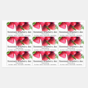 Food Labels - Cluster of Strawberries