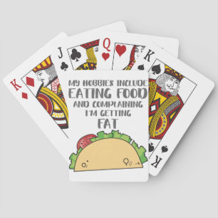 Food Lover for Foodie Hobbies Include Eating Food Playing Cards