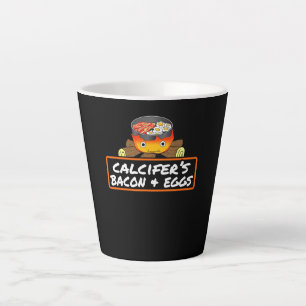 Food Lover Pun Bacon Egg Cook Dish Calcifers Gift Latte Mug