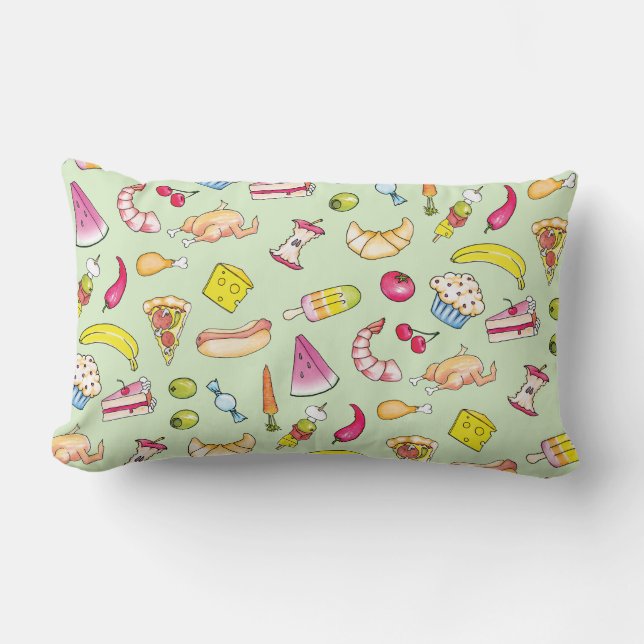 Food Lumbar Pillow (Front)
