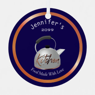 Food Made With Love Teapot Christmas Ornament 