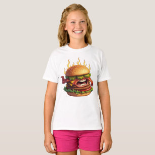 Food Monsters EVIL BACON CHEESEBURGER T-Shirt