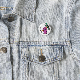 Food Not Bombs logo 1 Inch Round Button