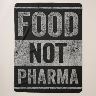 Food Not Pharma Natural Organic Nutrition Sherpa Blanket