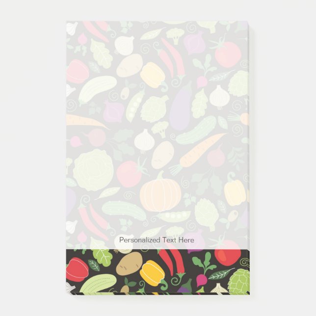 Food on a black background post-it notes (Front)