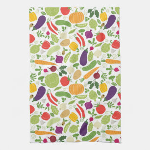 Food on a white background kitchen towel