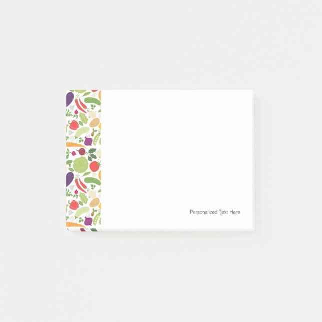 Food on a white background post-it notes (Front)