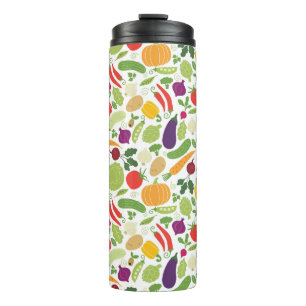 Food on a white background thermal tumbler