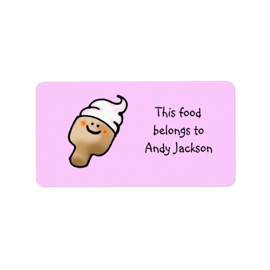 Food owner labels ( ice cream )