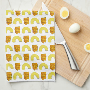 Food Pairing Elbow Macaroni Cheddar Mac & Cheese Kitchen Towel