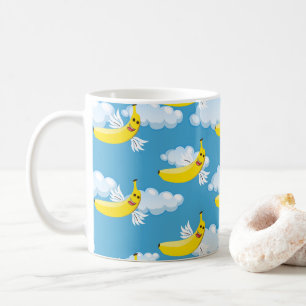 Food Party Cartoon Bananas Coffee Mug
