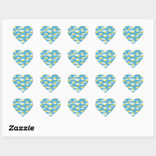 Food Party Cartoon Bananas Heart Sticker