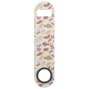 Food Pattern 2 2 Speed Bottle Opener