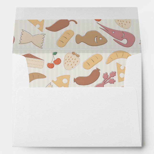 Food Pattern 2 Envelopes (Back (Bottom))