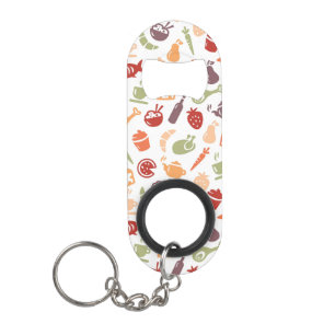 Food Pattern 2 Mini Bottle Opener