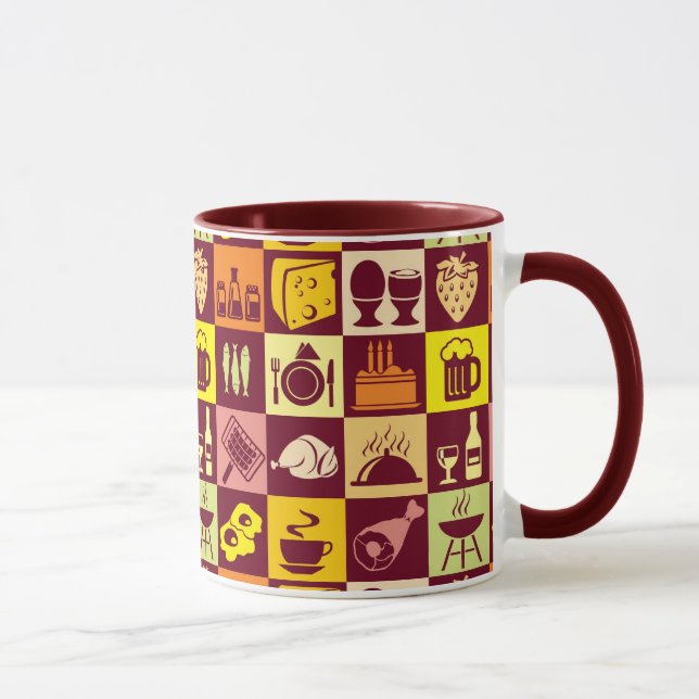Food Pattern 2 Mug (Right)