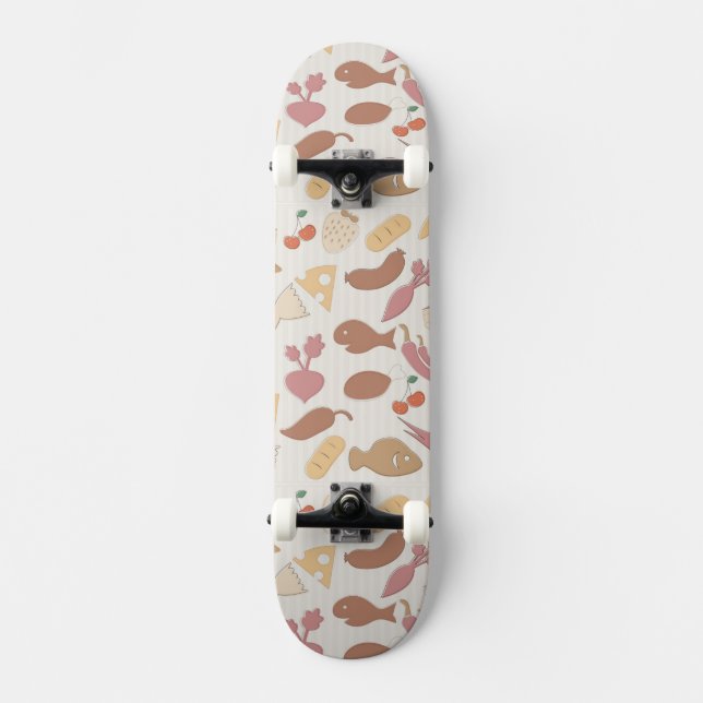 Food Pattern 2 Skateboard (Front)