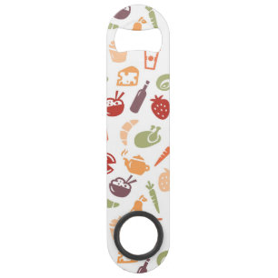 Food Pattern 2 Speed Bottle Opener