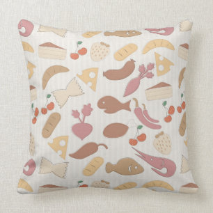 Food Pattern 2 Throw Pillow