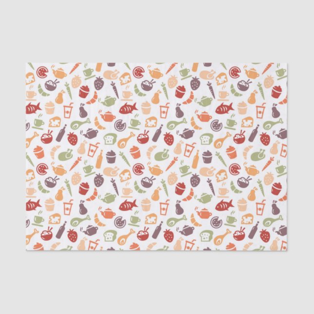 Food Pattern 2 Tissue Paper (Front)