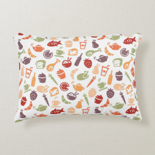 Food Pattern 3 Accent Pillow
